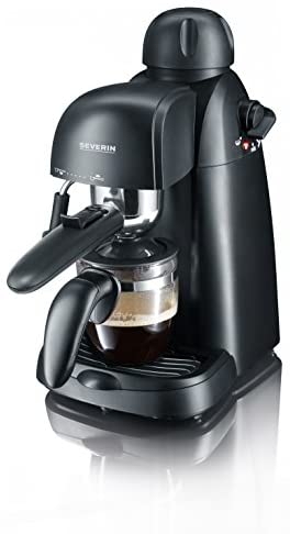 SEVERIN KA 5978 Espressoautomat (Inkl. Servierkanne und Messlöffel, Bis zu 4 Tassen) schwarz