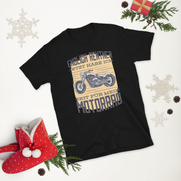 „Endlich Rentner“ – Jetzt hab ich Zeit für mein Motorrad T-Shirt (Unisex) – Bild 3