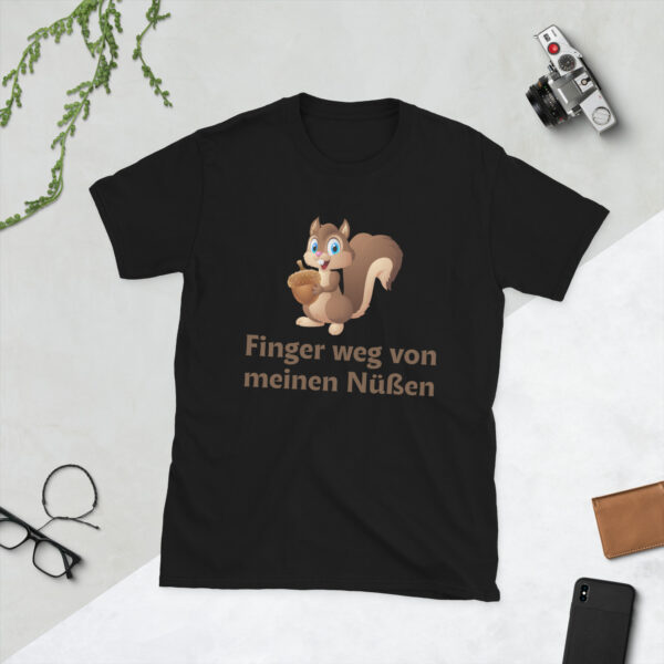 „Finger weg von meinen Nüssen!“ – Freches Unisex T-Shirt mit Humor – Bild 2