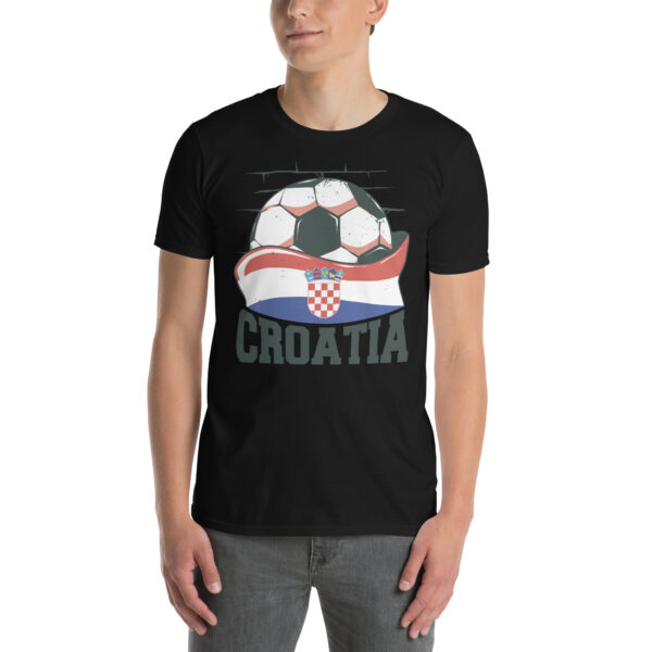 „Kroatien Fußball“ – Unisex T-Shirt für Fans der Nationalmannschaft – Bild 2