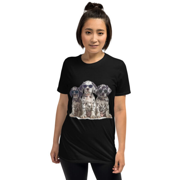 „Dalmatiner Welpen“ – Unisex T-Shirt mit coolem Hunde-Motiv für Tierfreunde – Bild 2