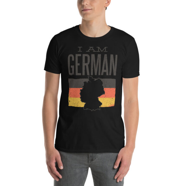 „I am German“ – Deutschland Unisex T-Shirt mit Flagge & Silhouette – Bild 2