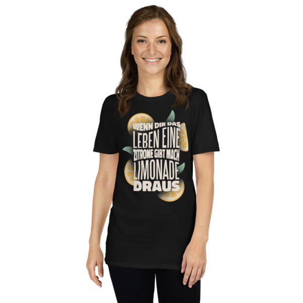 „Wenn dir das Leben Zitronen gibt…“ – Lustiges Unisex T-Shirt mit Spruch & Zitronenmotiv – Bild 2
