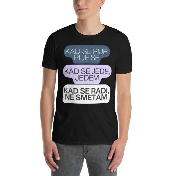 Kad se pije, pije se!“ – Lustiges Kroatien-Party-Shirt (Unisex) – Bild 2