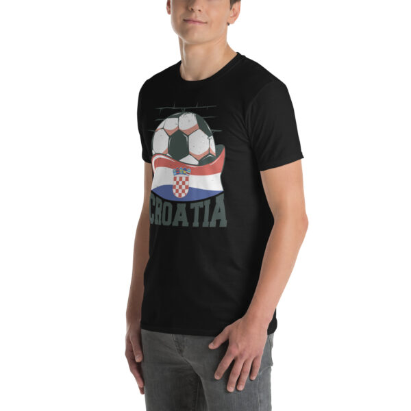 „Kroatien Fußball“ – Unisex T-Shirt für Fans der Nationalmannschaft – Bild 7