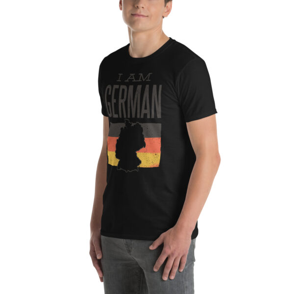 „I am German“ – Deutschland Unisex T-Shirt mit Flagge & Silhouette – Bild 7