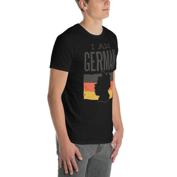 „I am German“ – Deutschland Unisex T-Shirt mit Flagge & Silhouette – Bild 6