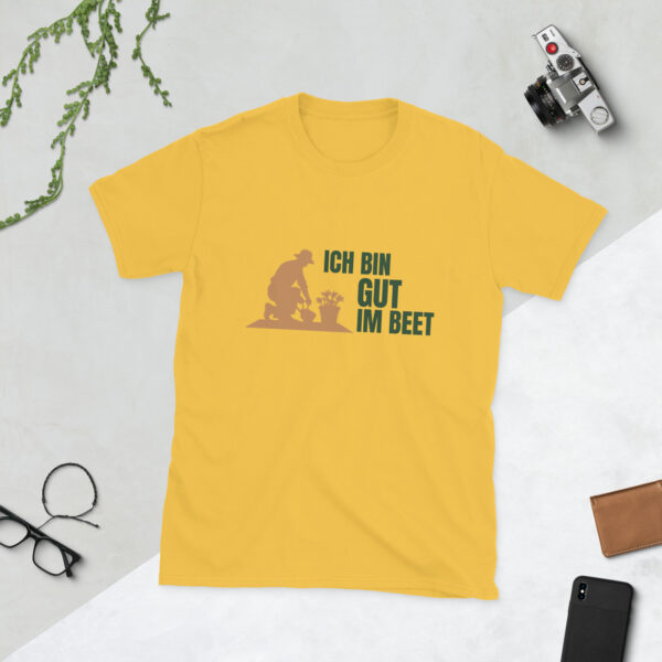 „Ich bin gut im Beet“ – Lustiges Garten Unisex-Shirt – Bild 10