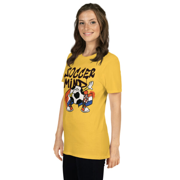 „Soccer Mind“ – Kroatien Fußball T-Shirt mit Gehirn-Motiv (Unisex) – Bild 29