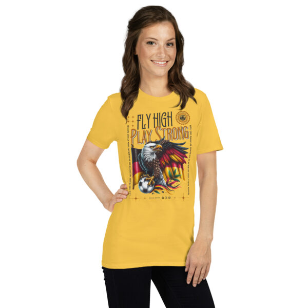 „Fly High, Play Strong“ – Unisex Fußball T-Shirt im Deutschland-Design – Bild 30
