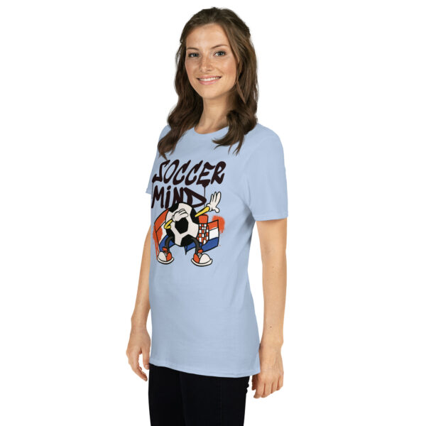 „Soccer Mind“ – Kroatien Fußball T-Shirt mit Gehirn-Motiv (Unisex) – Bild 34