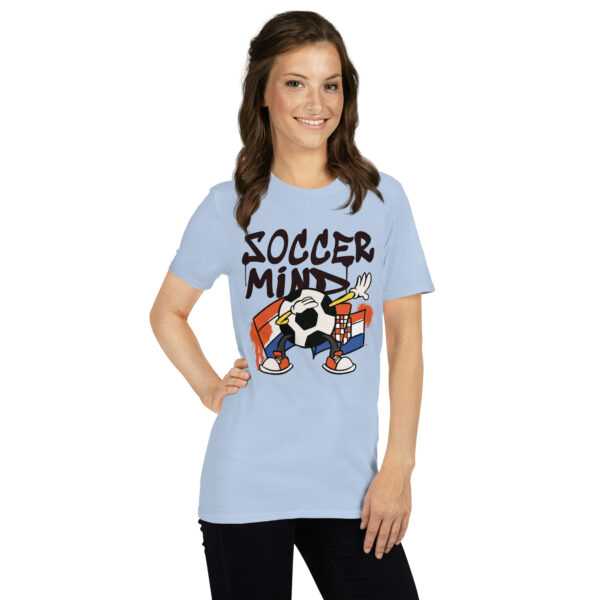 „Soccer Mind“ – Kroatien Fußball T-Shirt mit Gehirn-Motiv (Unisex) – Bild 36