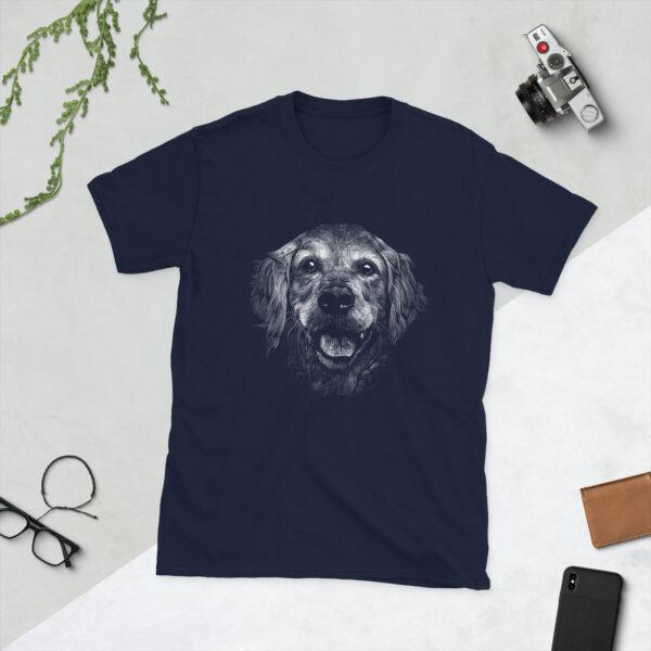 „Golden Retriever“ – Unisex T-Shirt mit realistischem Hunde-Design für Tierfreunde – Bild 3