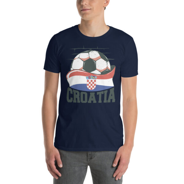 „Kroatien Fußball“ – Unisex T-Shirt für Fans der Nationalmannschaft – Bild 8