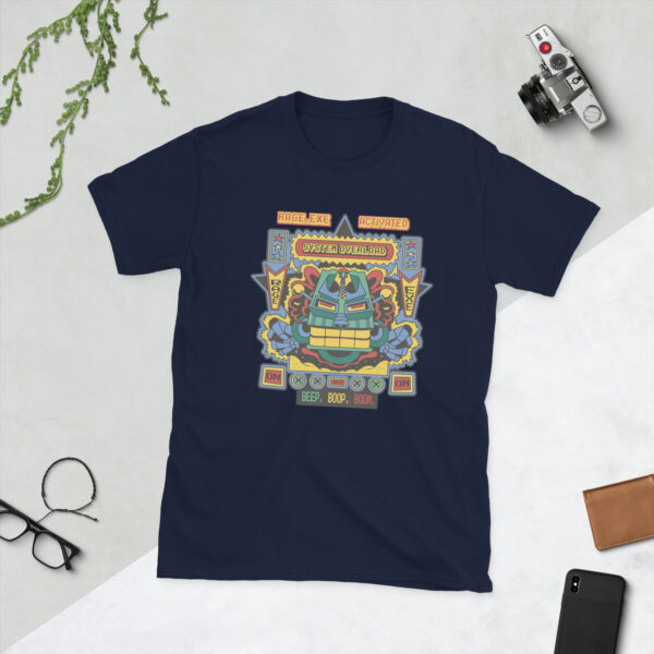 „Retro Robot“ – Buntes Pixel Gaming Unisex-Shirt im 8-Bit-Style – Bild 3