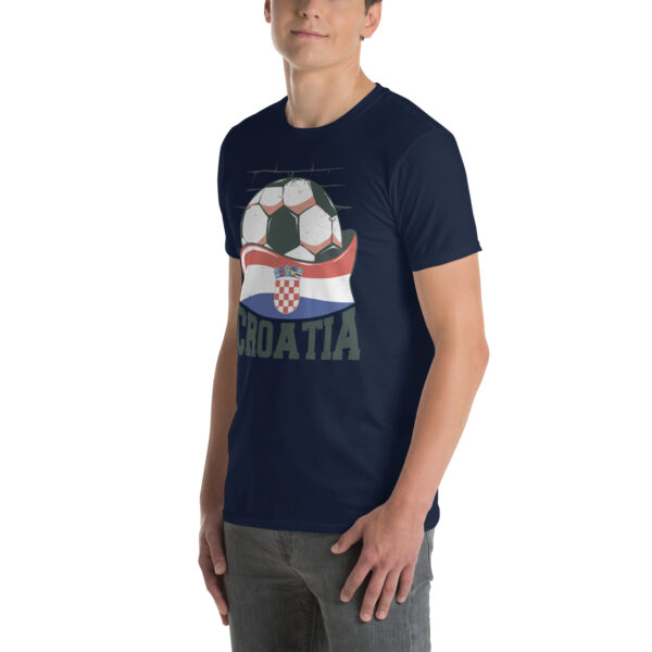 „Kroatien Fußball“ – Unisex T-Shirt für Fans der Nationalmannschaft – Bild 13