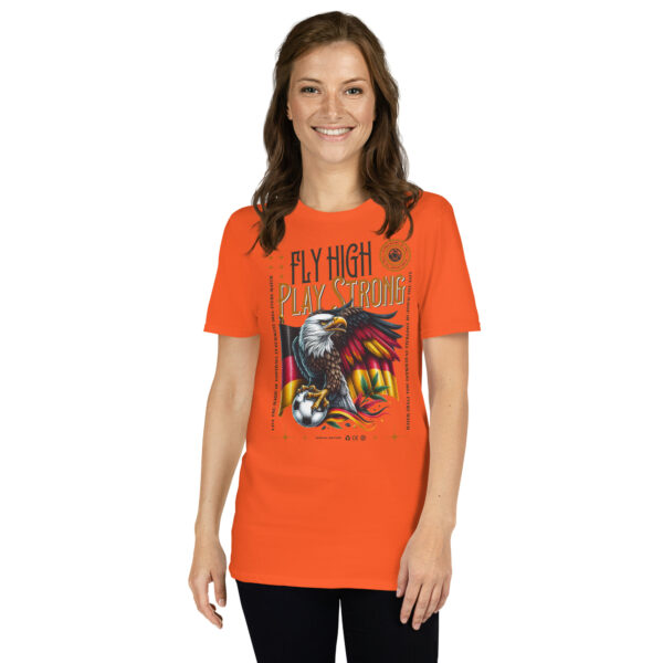 „Fly High, Play Strong“ – Unisex Fußball T-Shirt im Deutschland-Design – Bild 19