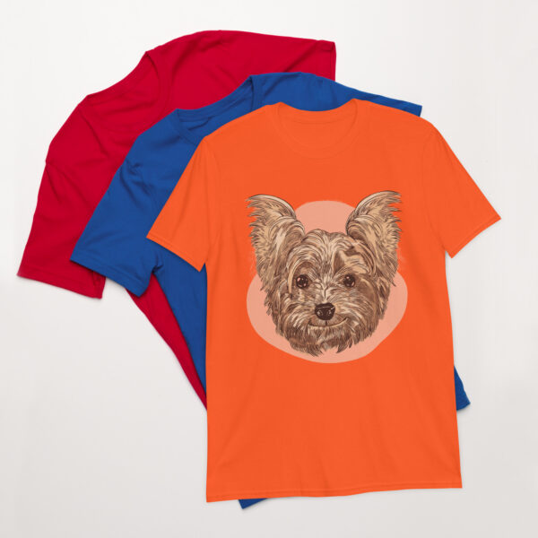 „Lächelnder Yorkshire Terrier“ – Unisex T-Shirt für Yorkie-Fans & Hundefreunde – Bild 9