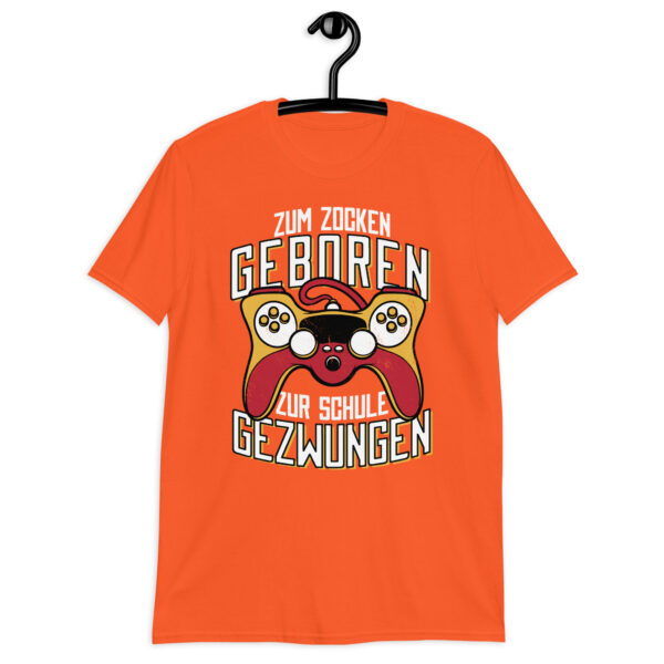 „Zum Zocken geboren“ – Lustiges Unisex T-Shirt für Gamer, Nerds & Schüler – Bild 10