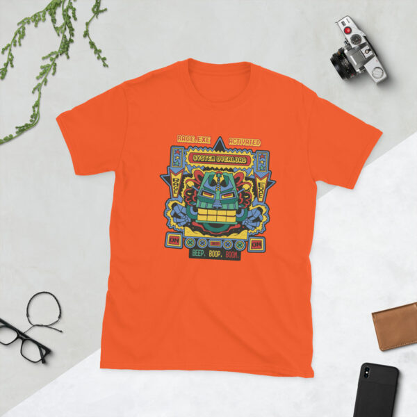 „Retro Robot“ – Buntes Pixel Gaming Unisex-Shirt im 8-Bit-Style – Bild 11