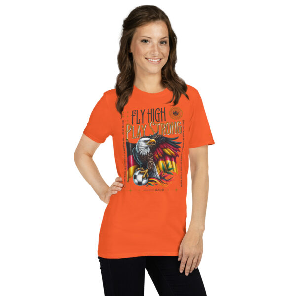 „Fly High, Play Strong“ – Unisex Fußball T-Shirt im Deutschland-Design – Bild 24