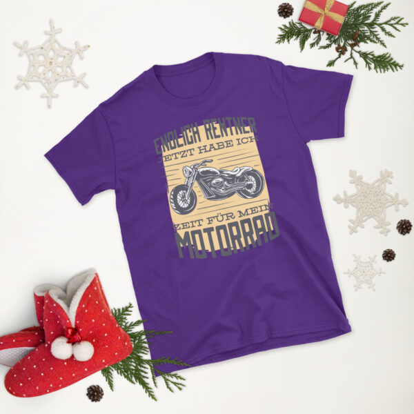 „Endlich Rentner“ – Jetzt hab ich Zeit für mein Motorrad T-Shirt (Unisex) – Bild 10