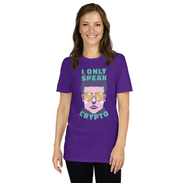 „I Only Speak Crypto“ – Lustiges Unisex T-Shirt für Krypto-Fans