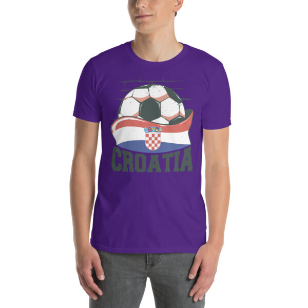 „Kroatien Fußball“ – Unisex T-Shirt für Fans der Nationalmannschaft – Bild 14