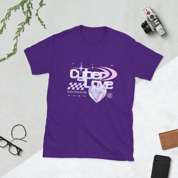„Cyber Love“ – Futuristisches Unisex T-Shirt im Ästhetik-Style – Bild 5
