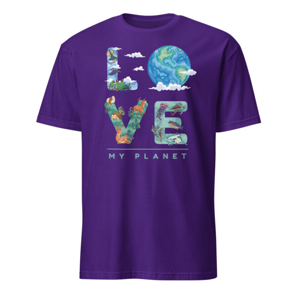 „LOVE MY PLANET“ – Umweltfreundliches Unisex T-Shirt mit Natur-Statement – Bild 9