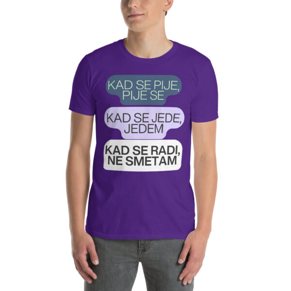 Kad se pije, pije se!“ – Lustiges Kroatien-Party-Shirt (Unisex) – Bild 3