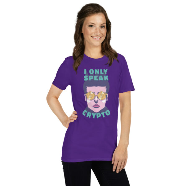 „I Only Speak Crypto“ – Lustiges Unisex T-Shirt für Krypto-Fans – Bild 12
