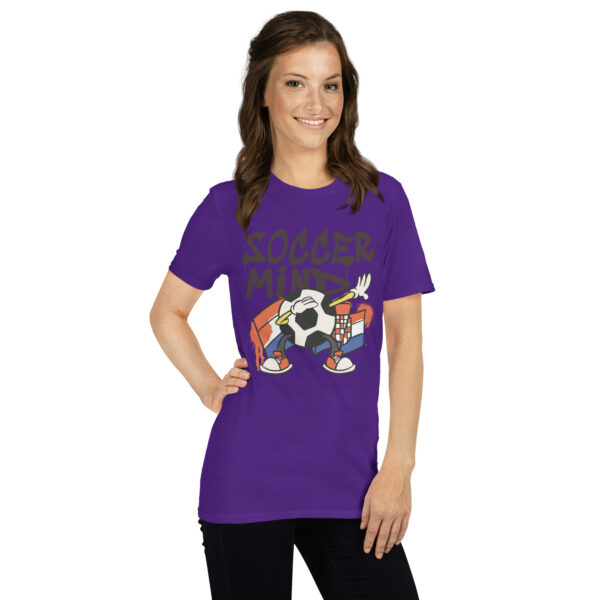 „Soccer Mind“ – Kroatien Fußball T-Shirt mit Gehirn-Motiv (Unisex) – Bild 12