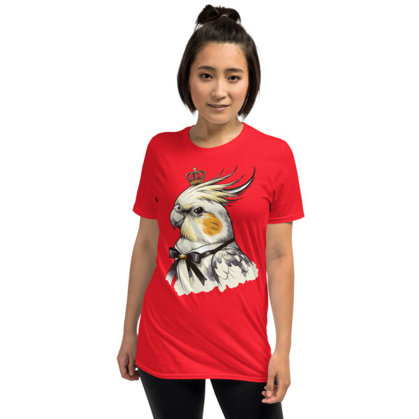 „Majestätischer Nymphensittich“ – Unisex T-Shirt für Vogel-Fans & Haustierfreunde – Bild 16