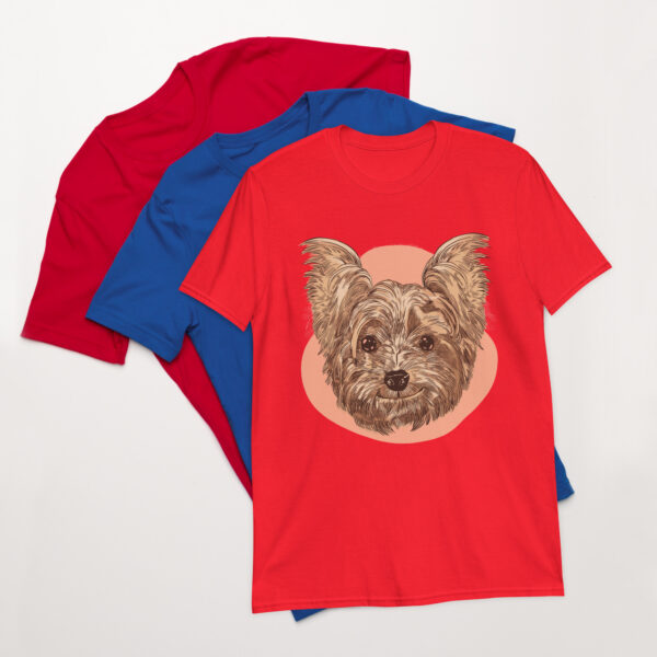 „Lächelnder Yorkshire Terrier“ – Unisex T-Shirt für Yorkie-Fans & Hundefreunde – Bild 7