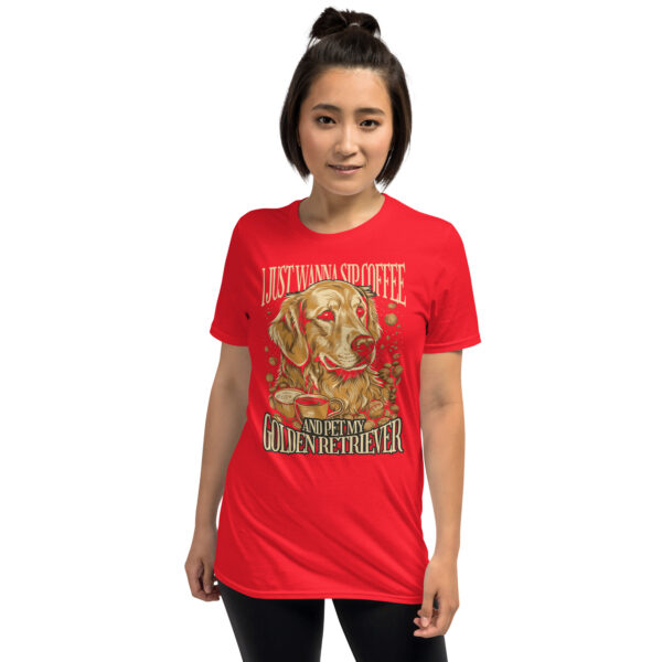 „Golden Retriever & Kaffee“ – Lustiges Unisex T-Shirt für Hundefreunde – Bild 17