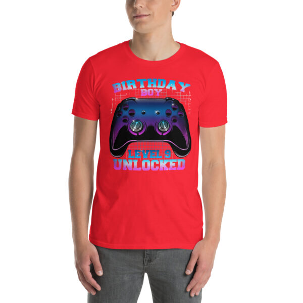 „Birthday Boy Level 9 Unlocked“ – Lustiges Unisex T-Shirt für Gamer-Kinder – Bild 19