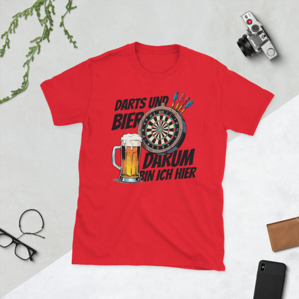 „Darts & Bier“ – Lustiges Unisex T-Shirt für Dartspieler & Kneipenfans – Bild 3
