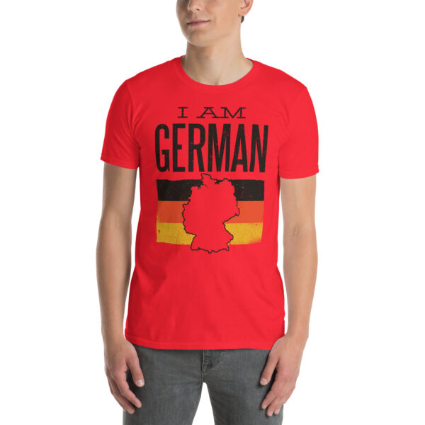 „I am German“ – Deutschland Unisex T-Shirt mit Flagge & Silhouette