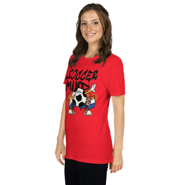 „Soccer Mind“ – Kroatien Fußball T-Shirt mit Gehirn-Motiv (Unisex) – Bild 16