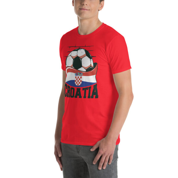 „Kroatien Fußball“ – Unisex T-Shirt für Fans der Nationalmannschaft – Bild 24