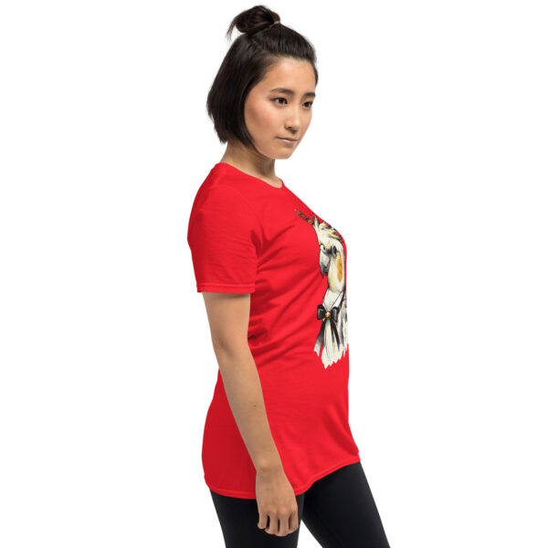„Majestätischer Nymphensittich“ – Unisex T-Shirt für Vogel-Fans & Haustierfreunde – Bild 17