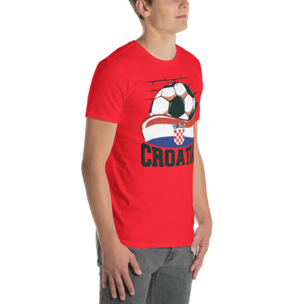 „Kroatien Fußball“ – Unisex T-Shirt für Fans der Nationalmannschaft – Bild 23