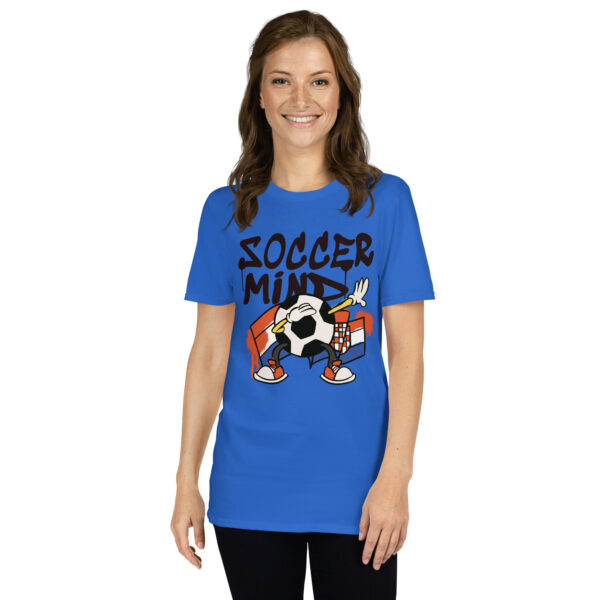 „Soccer Mind“ – Kroatien Fußball T-Shirt mit Gehirn-Motiv (Unisex) – Bild 19