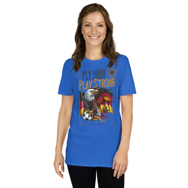 „Fly High, Play Strong“ – Unisex Fußball T-Shirt im Deutschland-Design – Bild 13