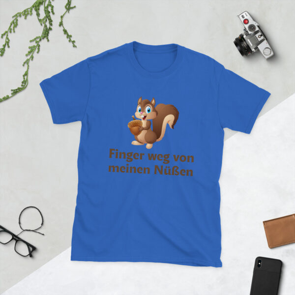 „Finger weg von meinen Nüssen!“ – Freches Unisex T-Shirt mit Humor – Bild 4