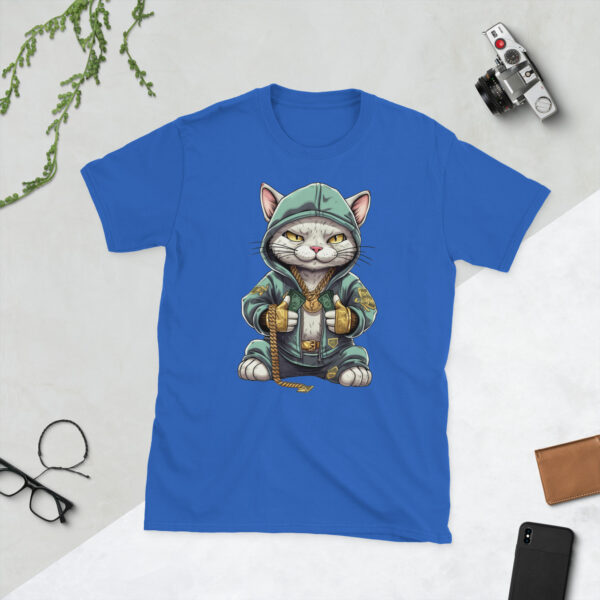 „Stylische Hip-Hop Katze“ – Unisex T-Shirt für Streetstyle- & Katzenfans