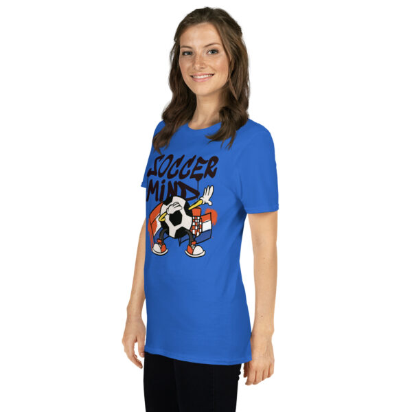 „Soccer Mind“ – Kroatien Fußball T-Shirt mit Gehirn-Motiv (Unisex) – Bild 22