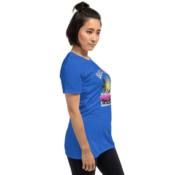 „Beach Tour“ – Lustiges Retro T-Shirt mit Hund im Cabrio (Unisex) – Bild 20