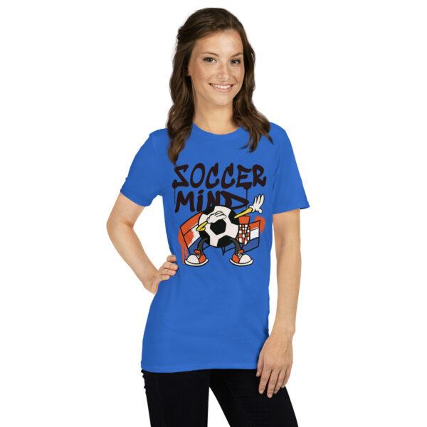 „Soccer Mind“ – Kroatien Fußball T-Shirt mit Gehirn-Motiv (Unisex) – Bild 24